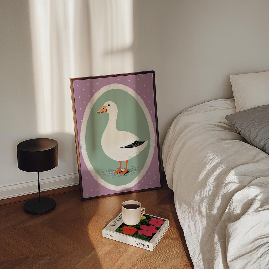Schattige Eend Decoratieve Poster-WallArtistic