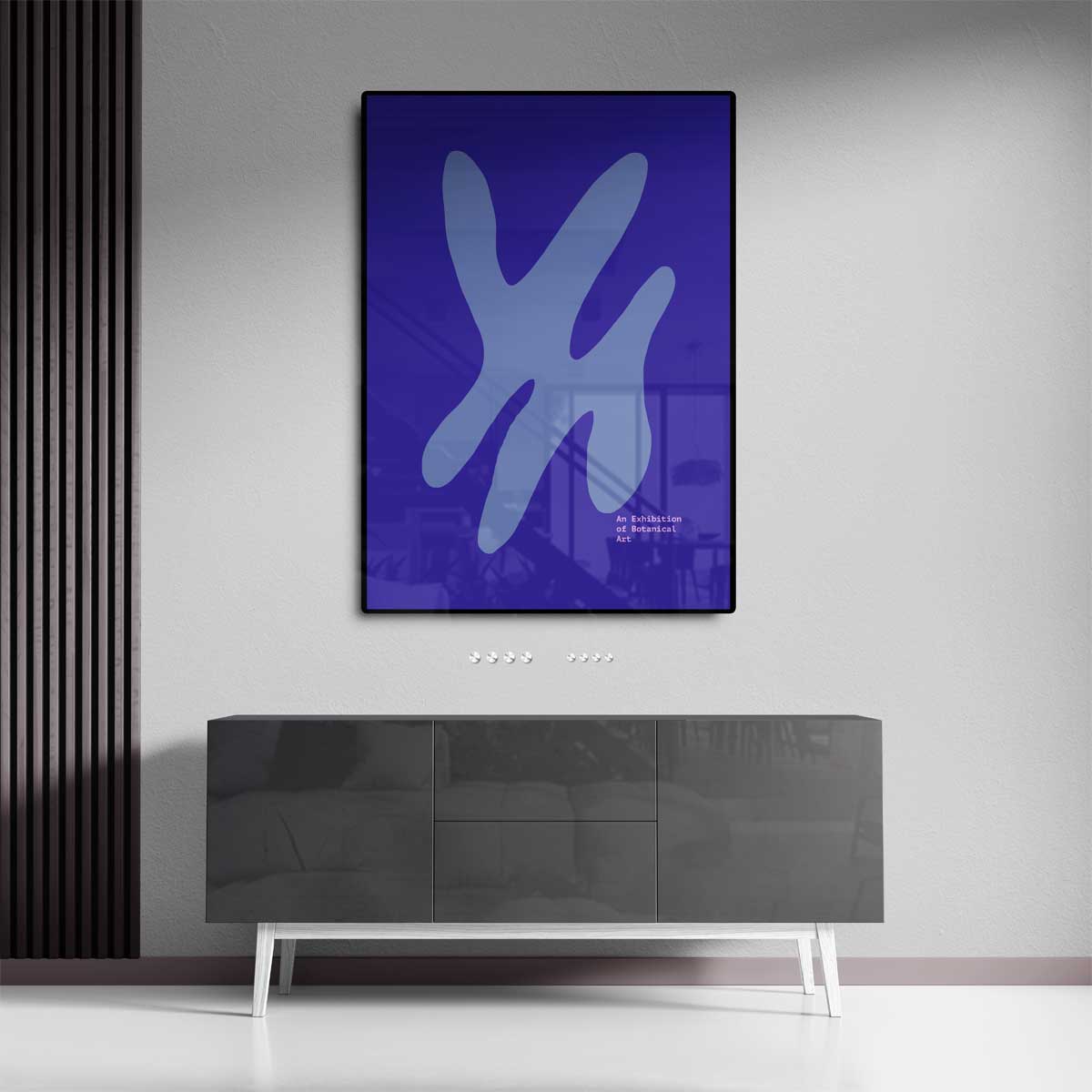 Abstracte Botanische Expressie Kunstwerk-canvas-dibond-plexiglas-wanddecoratie-WallArtistic
