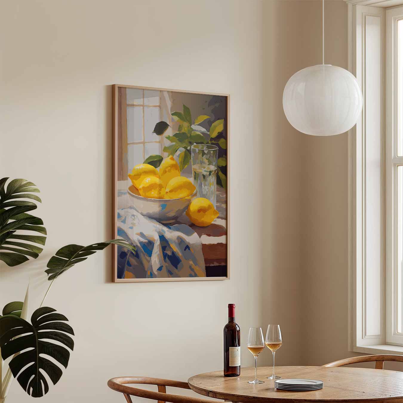 Zomerse Citroenverfrissing Poster-WallArtistic