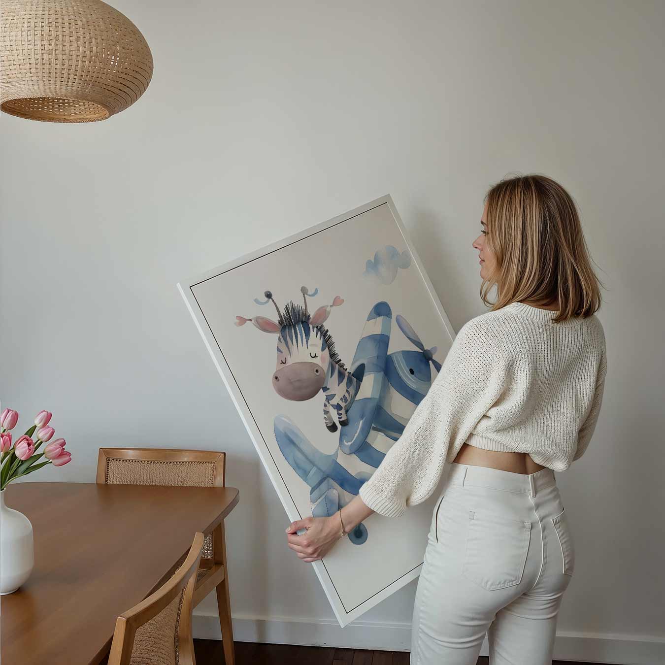 Dromerige Zebra Avonturen Poster-WallArtistic