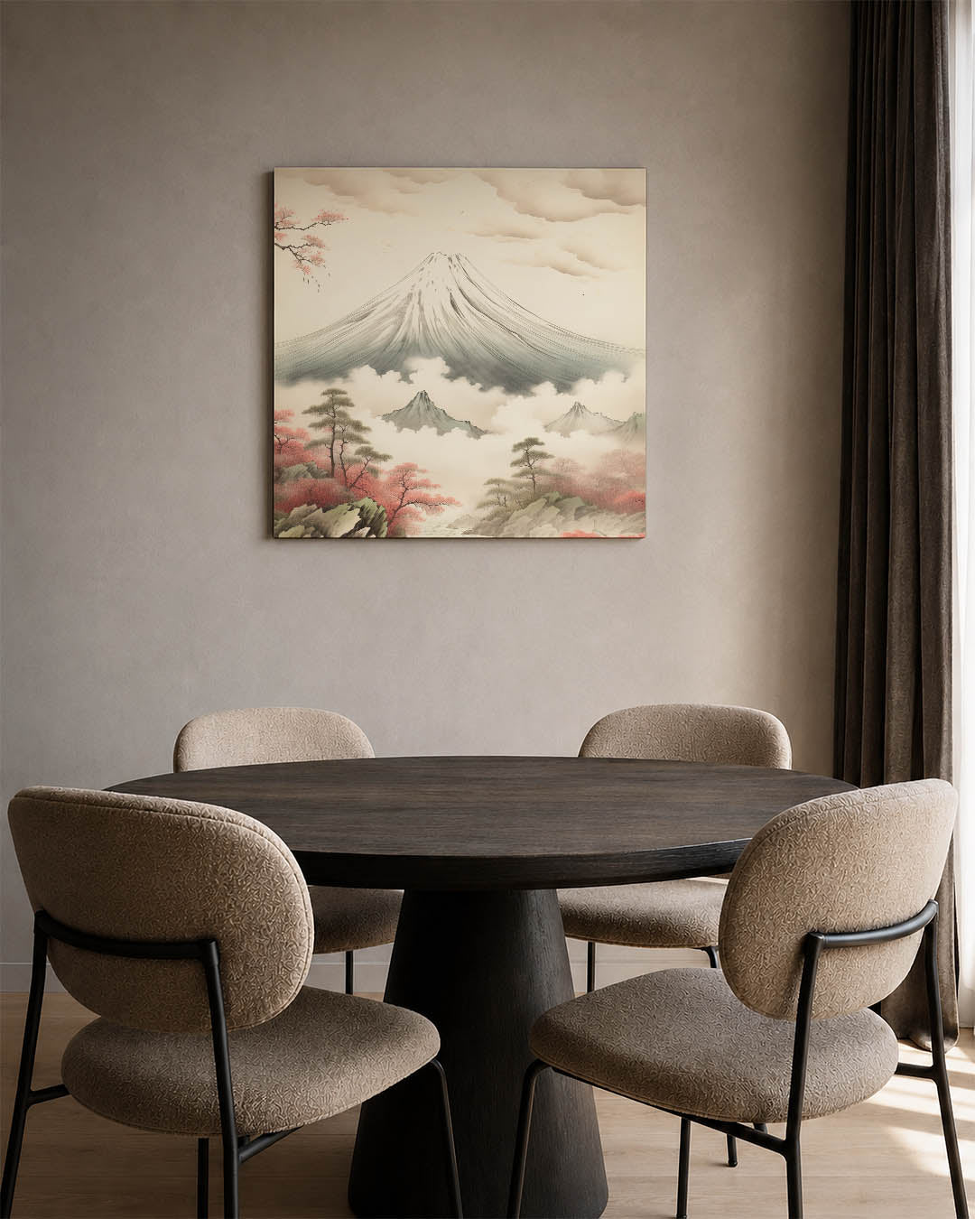Serene berglandschap Kunstwerk
