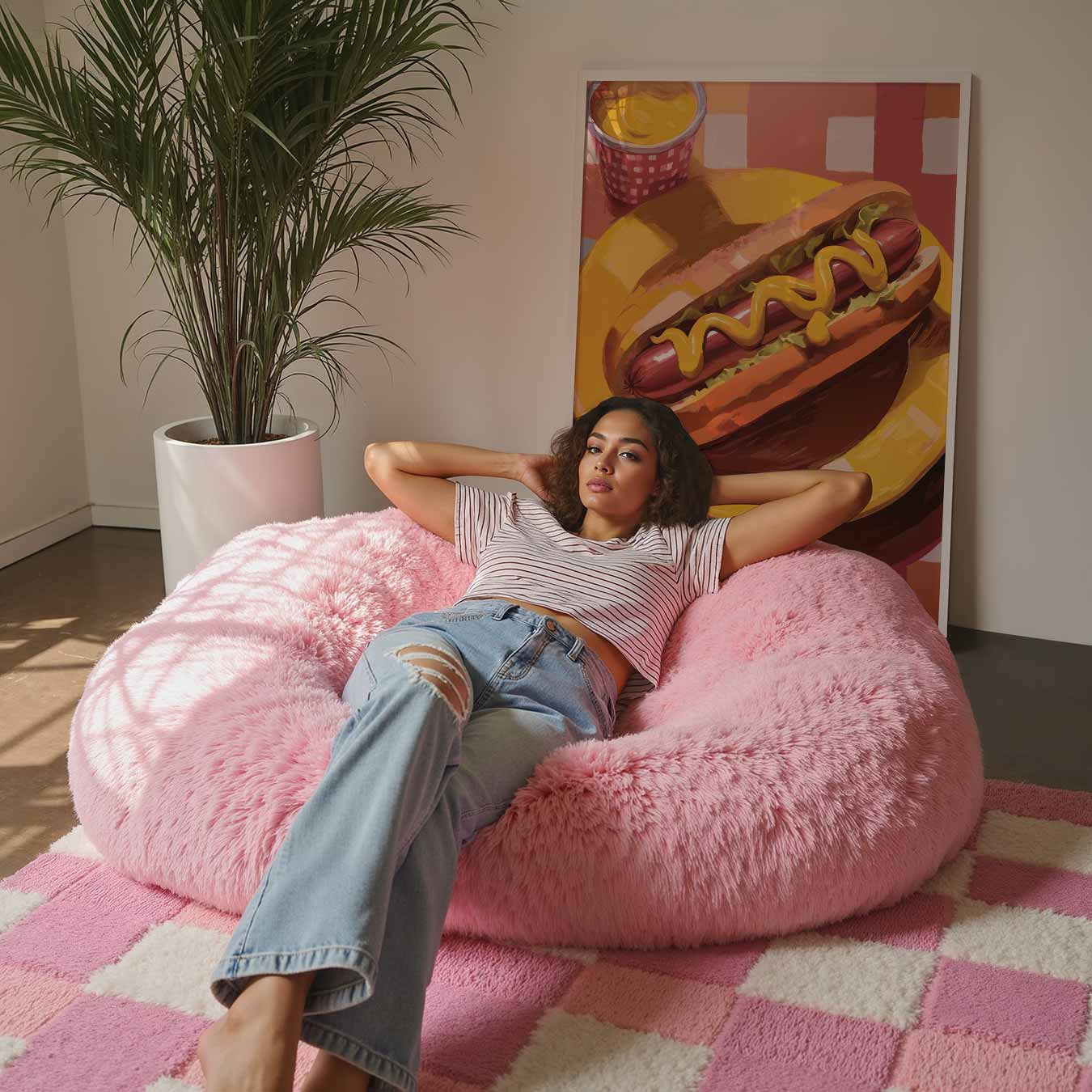 Vrolijke Hotdog Poster