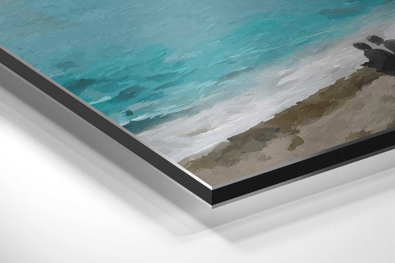 Zomerzeilen aan de Kust Kunstwerk-canvas-dibond-plexiglas-wanddecoratie-WallArtistic