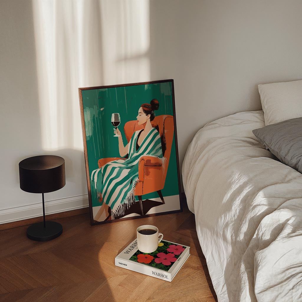 Relax & Wine Vibes Poster