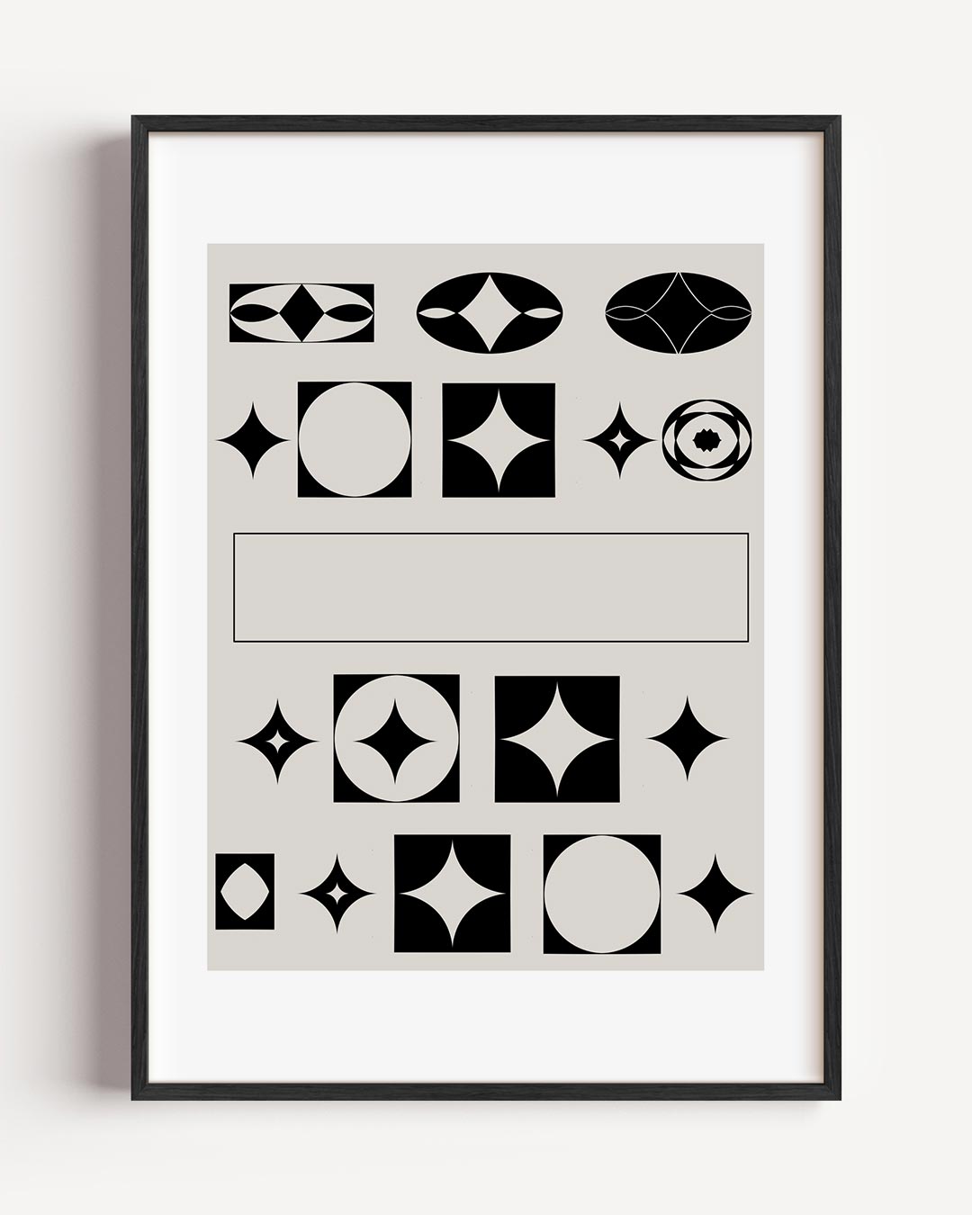 Moderne Geometrische Stijl Poster-WallArtistic