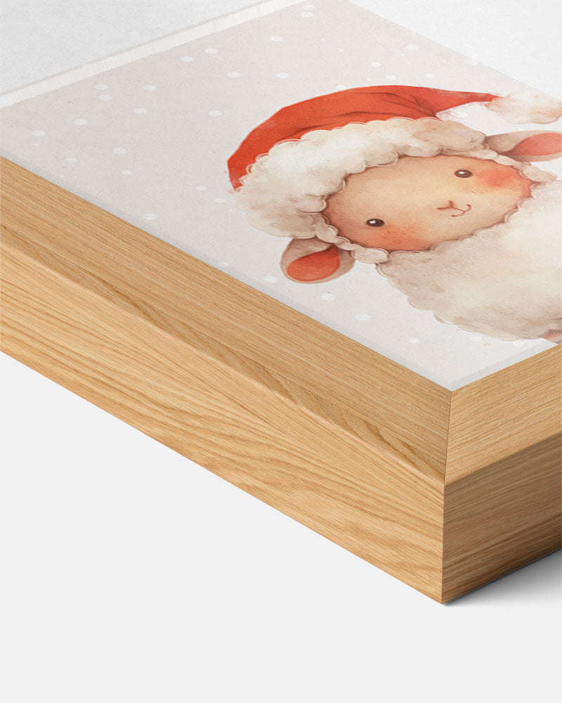 Schattige Kerst Schaap Poster