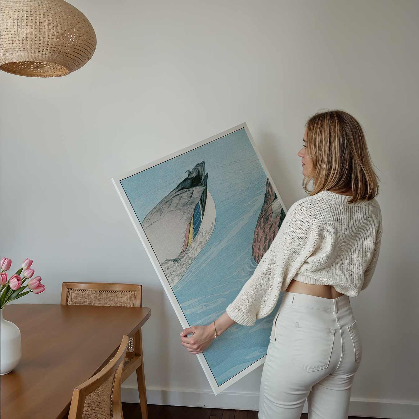 Rustige Eendendans Poster-WallArtistic