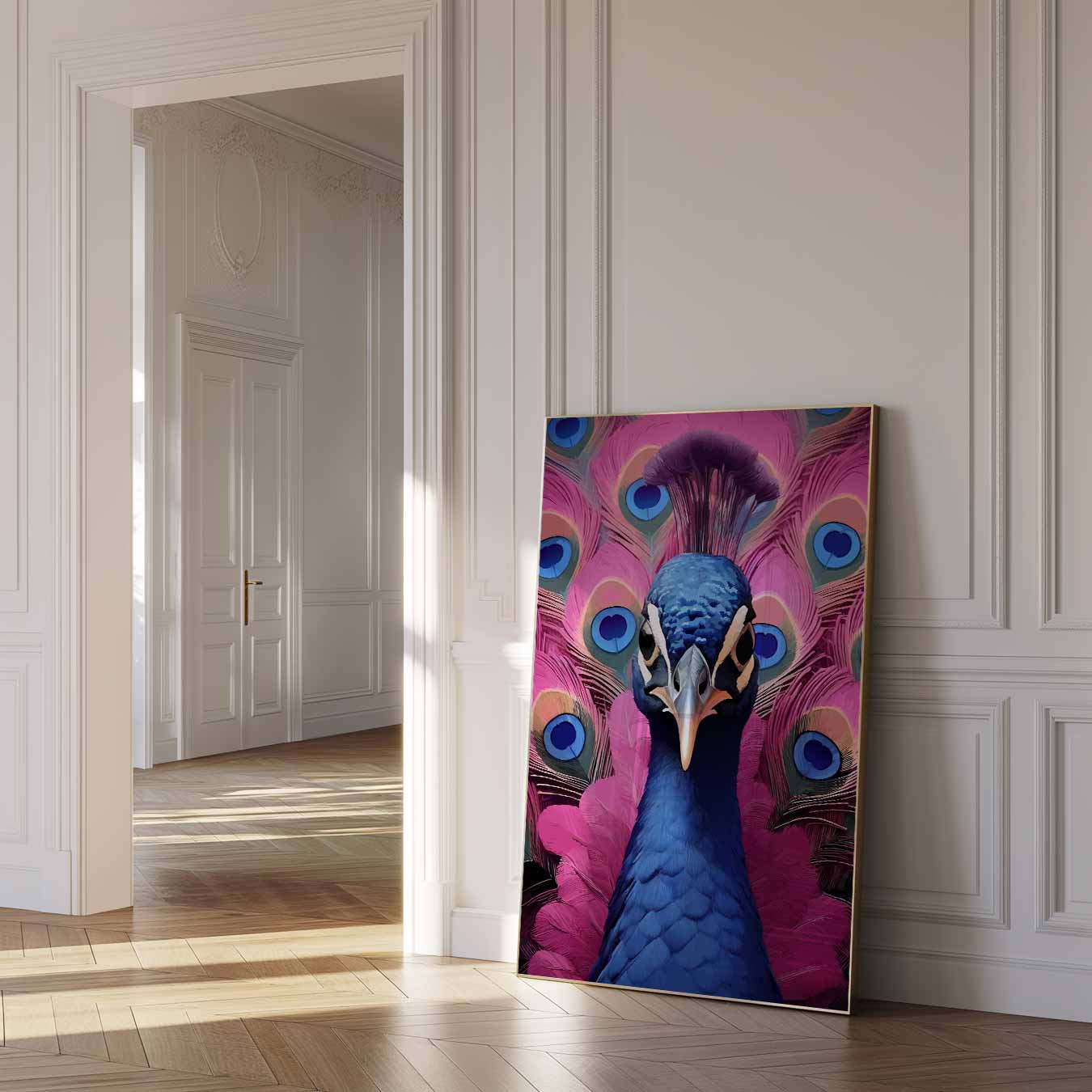 Vrolijke Pauwenpracht Poster-WallArtistic