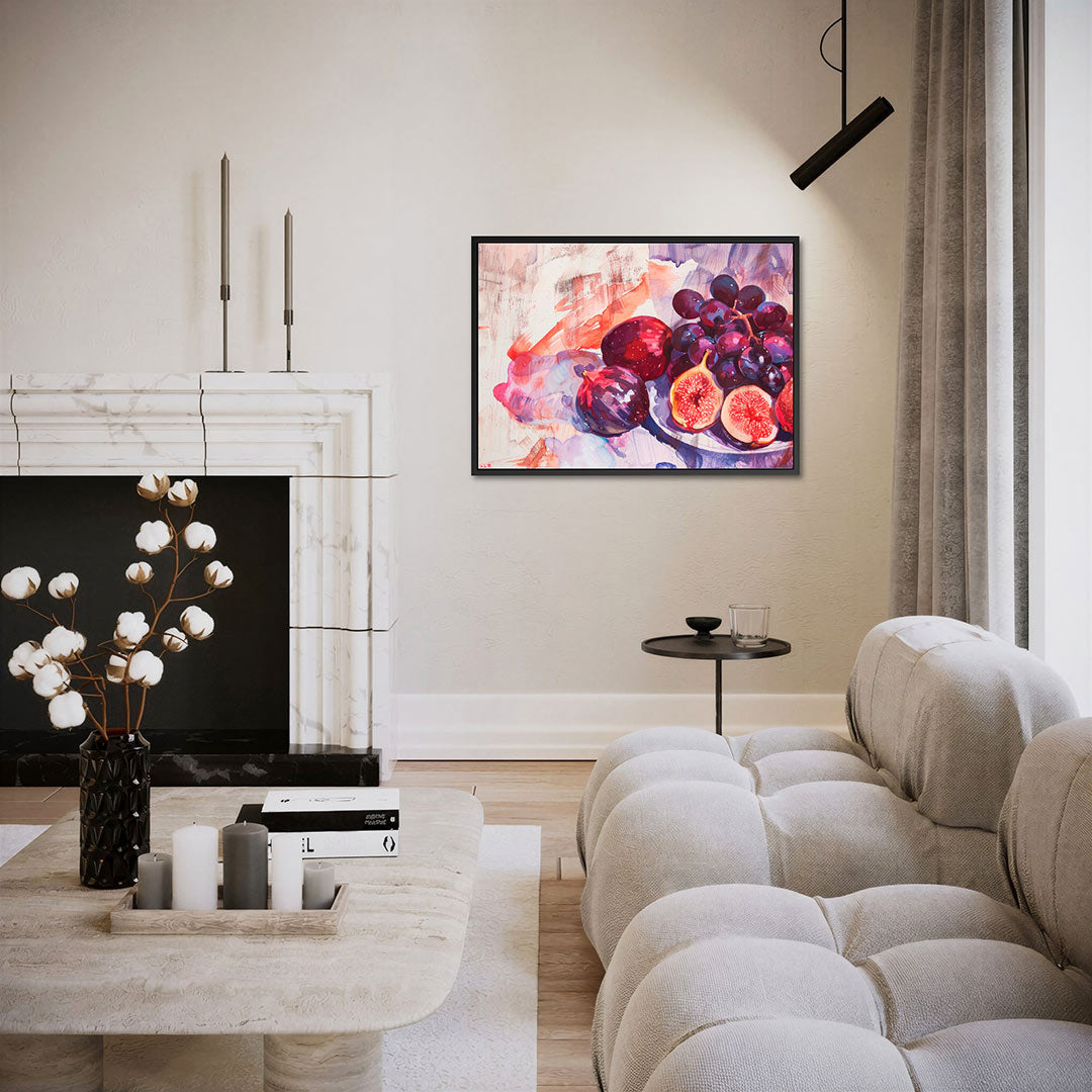 Fruit en kleuren Kunstwerk