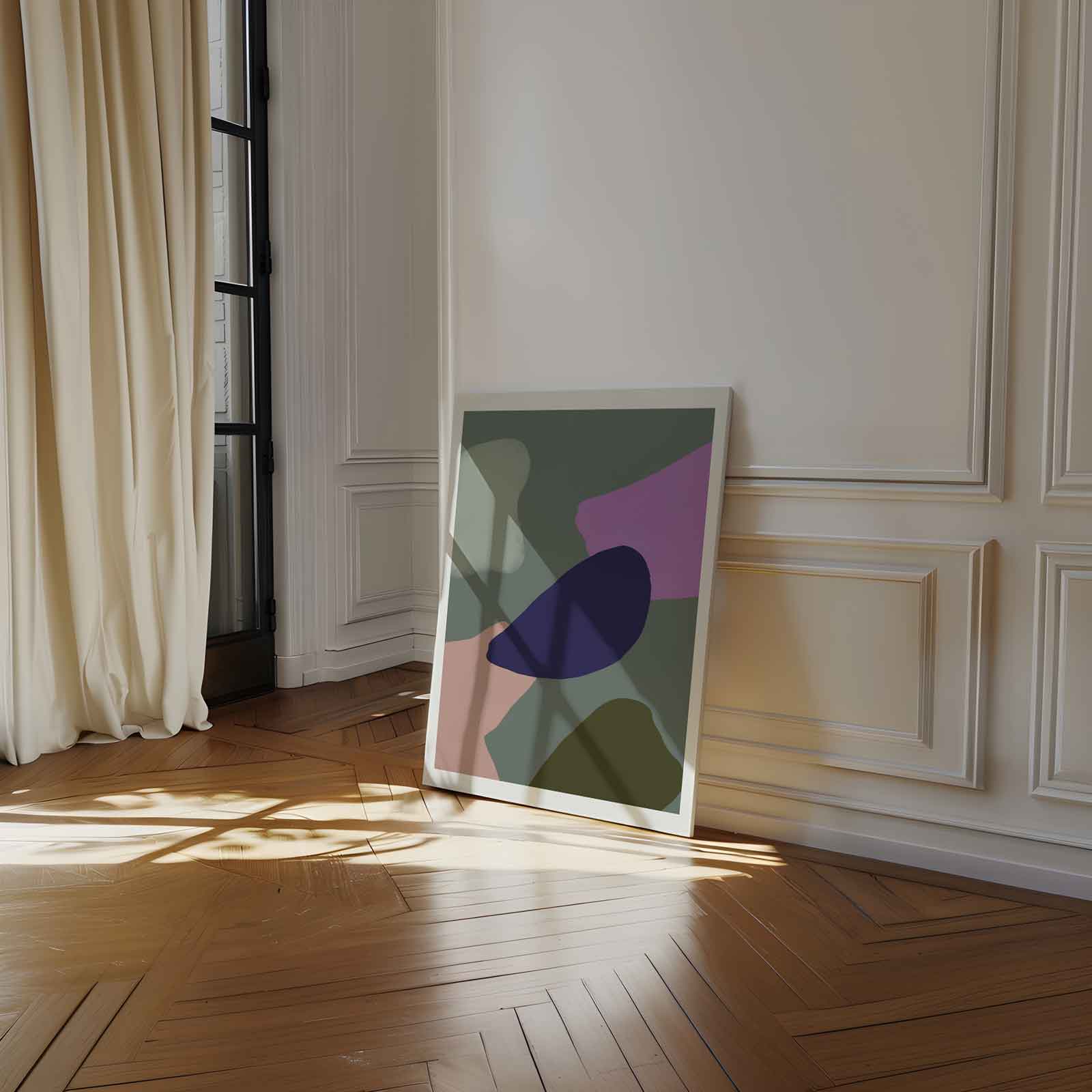 Kleurrijke Abstractie Kunstwerk-canvas-dibond-plexiglas-wanddecoratie-WallArtistic