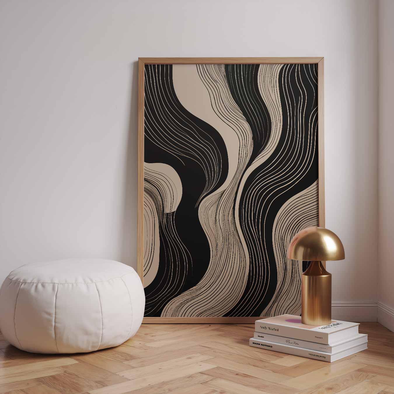 Elegante Lijnen Kunstposter-WallArtistic