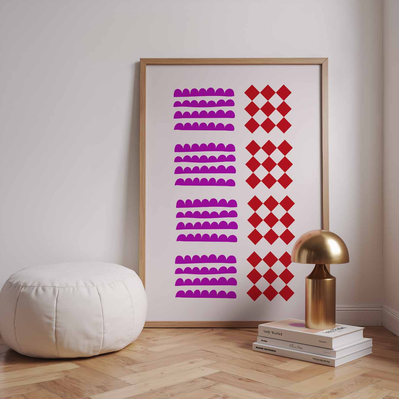 Kleurrijke Grafische Vibes Poster-WallArtistic