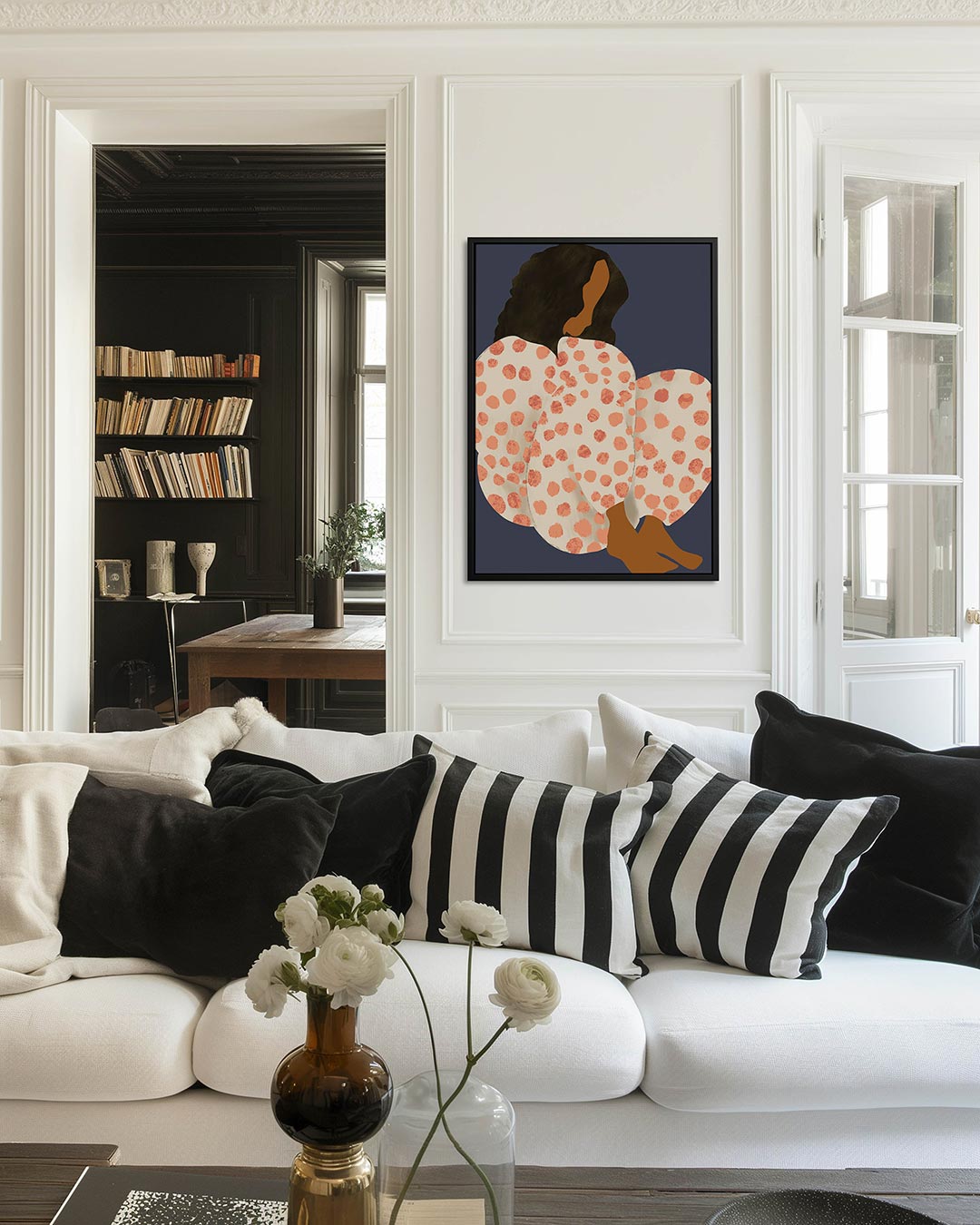 Vrouwelijke silhouet Kunstwerk