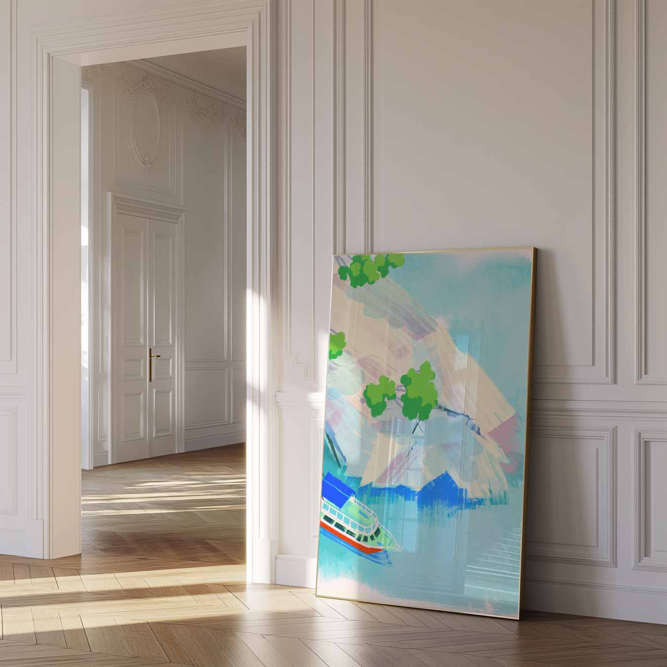 Kleurrijke Cruise Escape Poster-WallArtistic