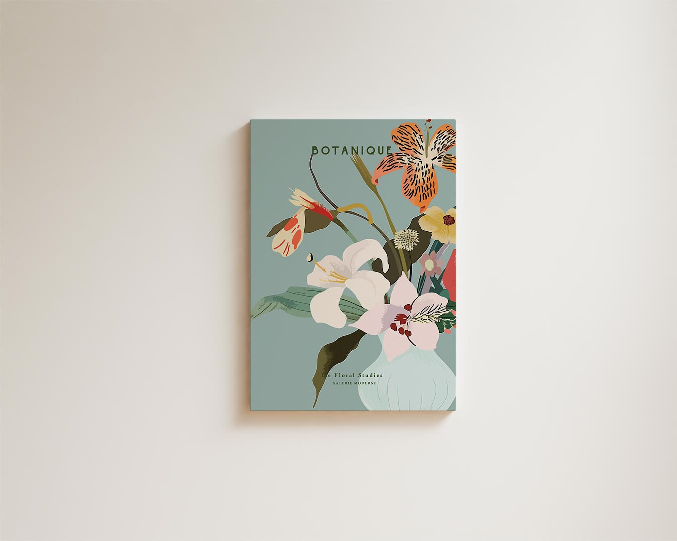 Botanique Bloemenpracht Kunstwerk-canvas-dibond-plexiglas-wanddecoratie-WallArtistic