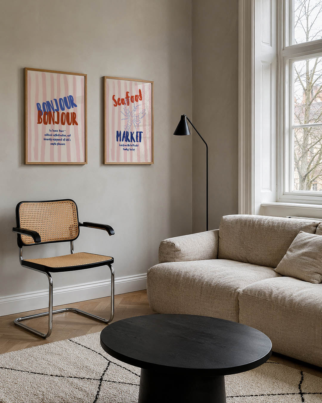 Bonjour kleurenmix Posterset