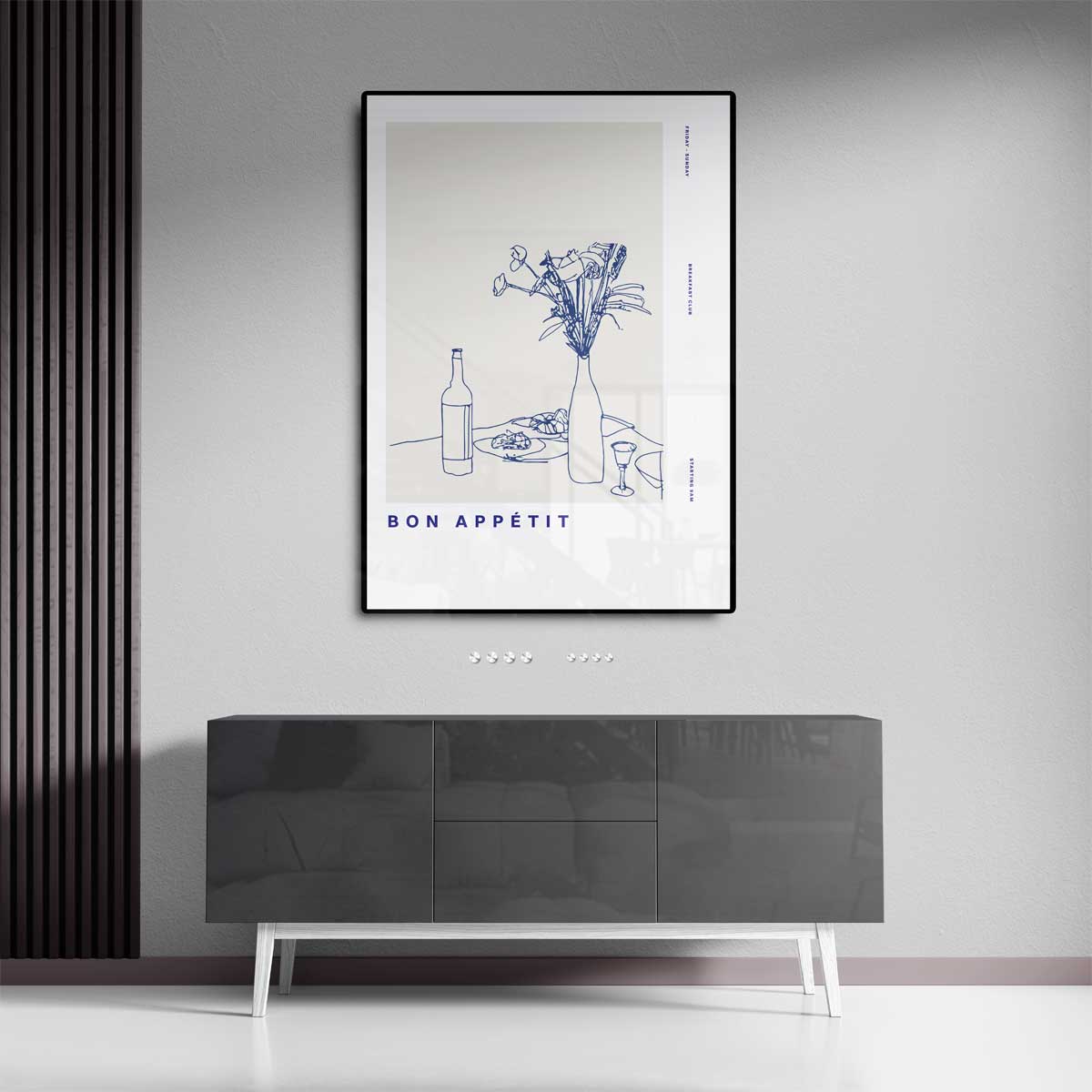 Bon Appétit Tafelkunst Kunstwerk-canvas-dibond-plexiglas-wanddecoratie-WallArtistic
