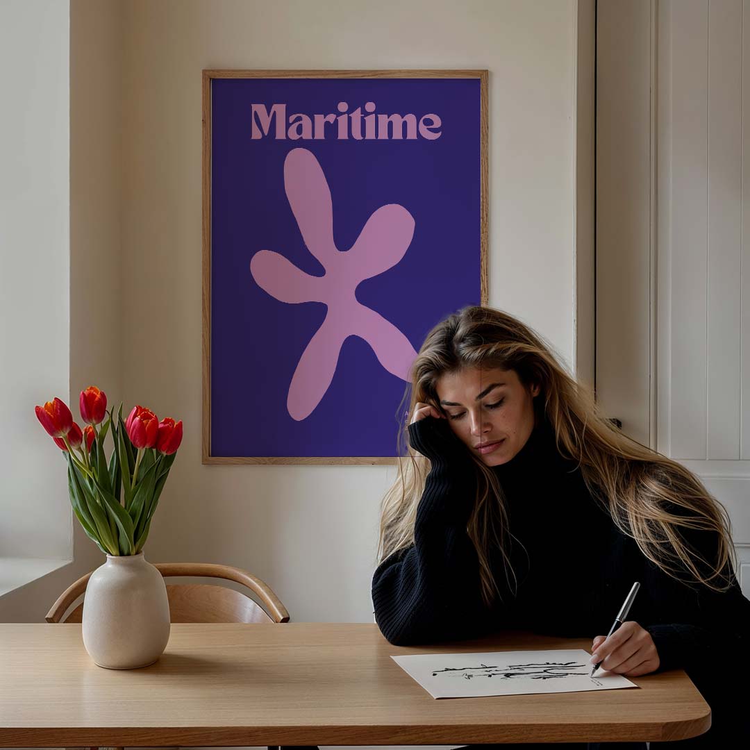 Botanische Kunst Maritiem Poster-WallArtistic