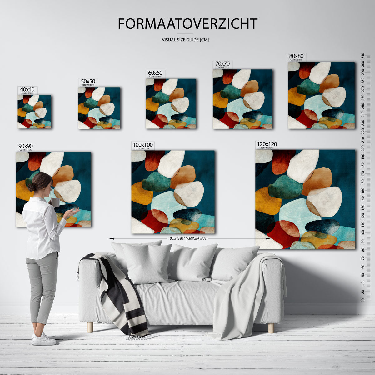 Abstracte vormen Poster