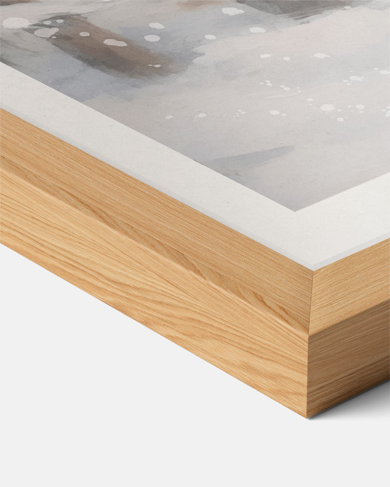 Mystieke Hert in Winterbos Poster-WallArtistic