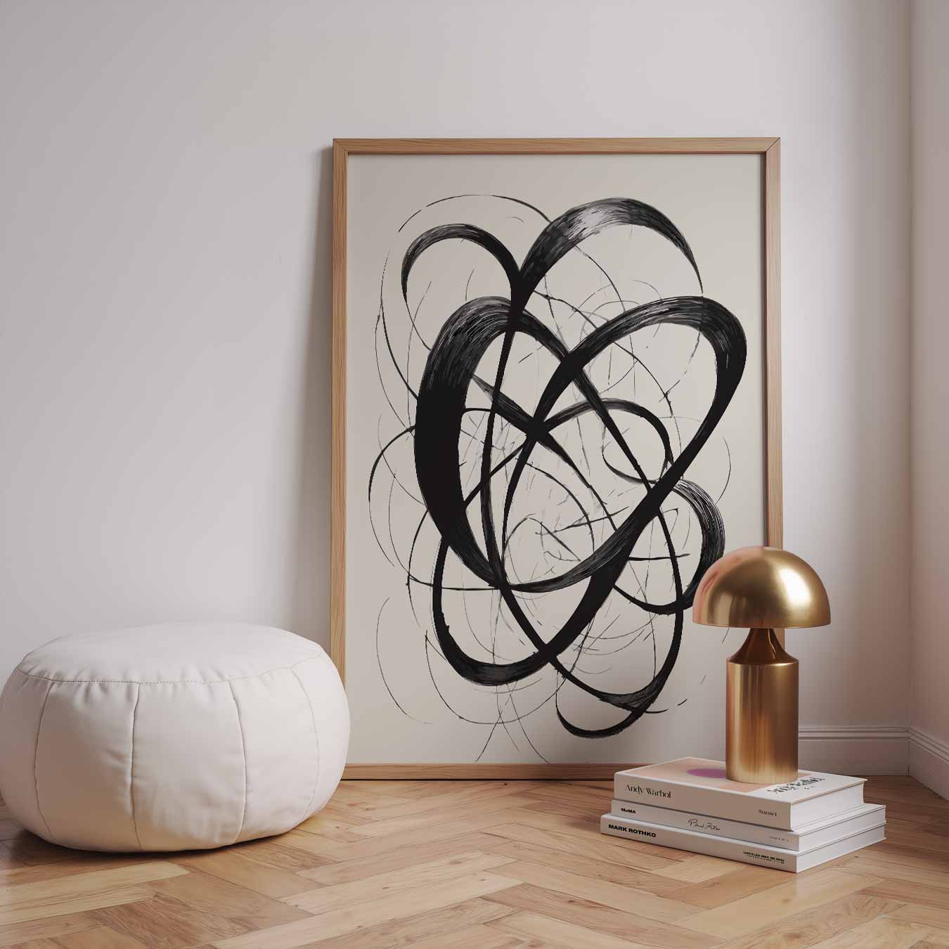 Abstracte Kalligrafie Expressie Poster
