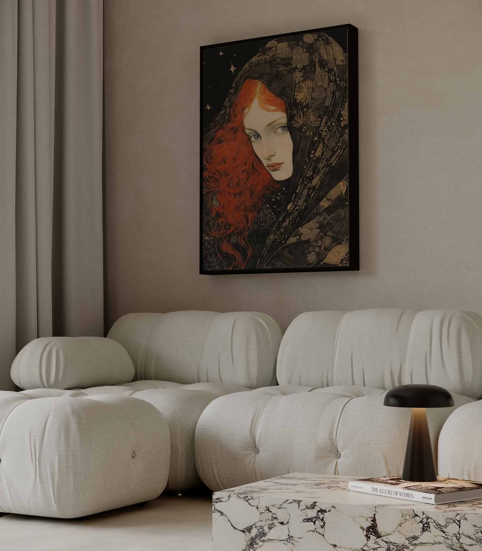 Sterrennacht Mysterie Kunstwerk-canvas-dibond-plexiglas-wanddecoratie-WallArtistic