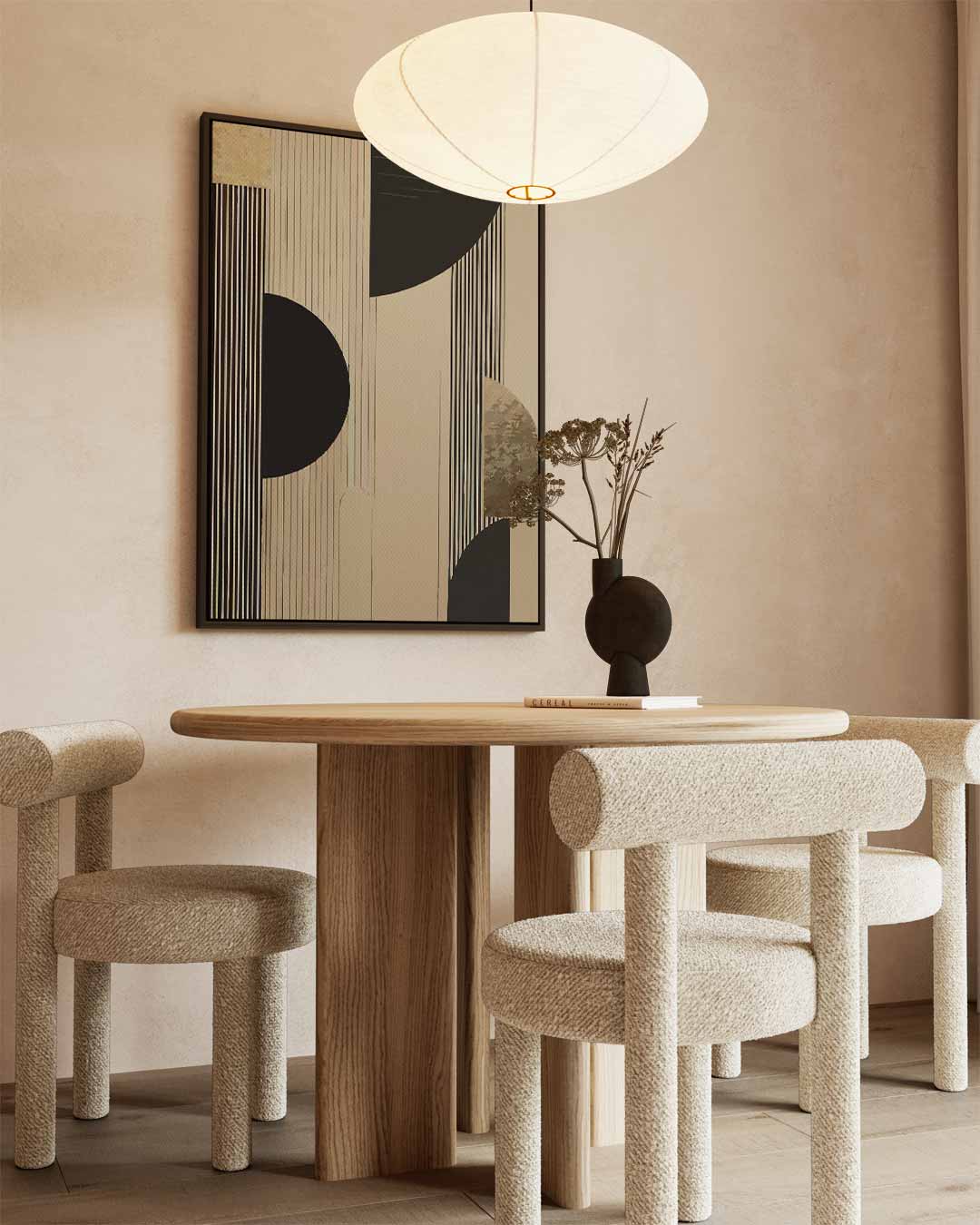Moderne Geometrische Harmonie Kunstwerk-canvas-dibond-plexiglas-wanddecoratie-WallArtistic