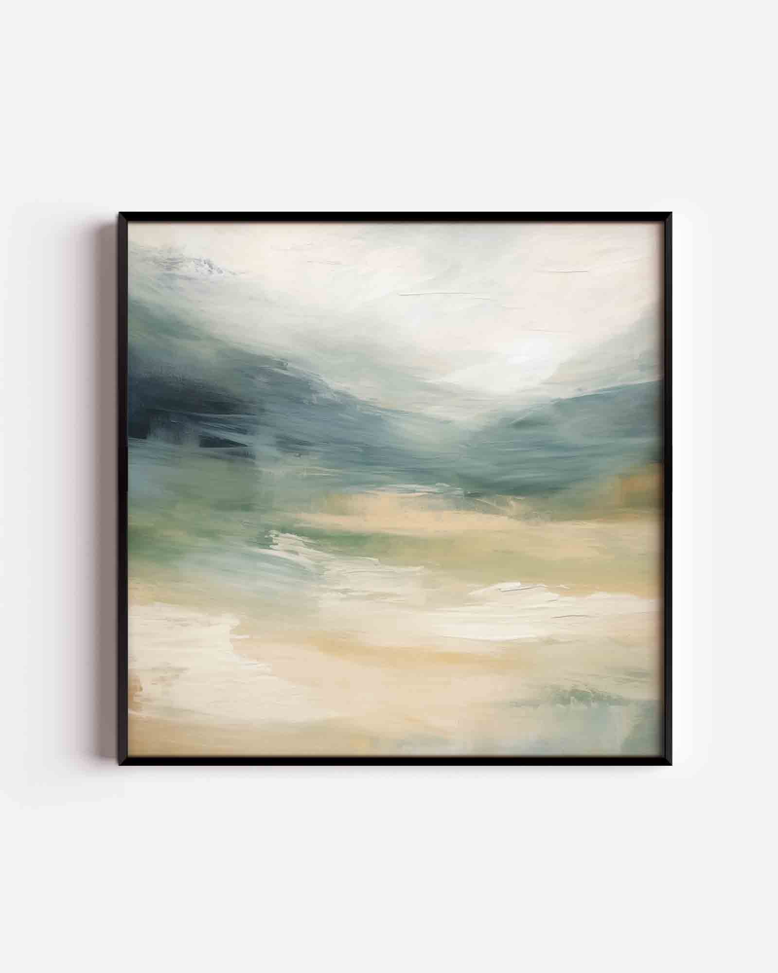 Abstracte landschapsweergave Poster