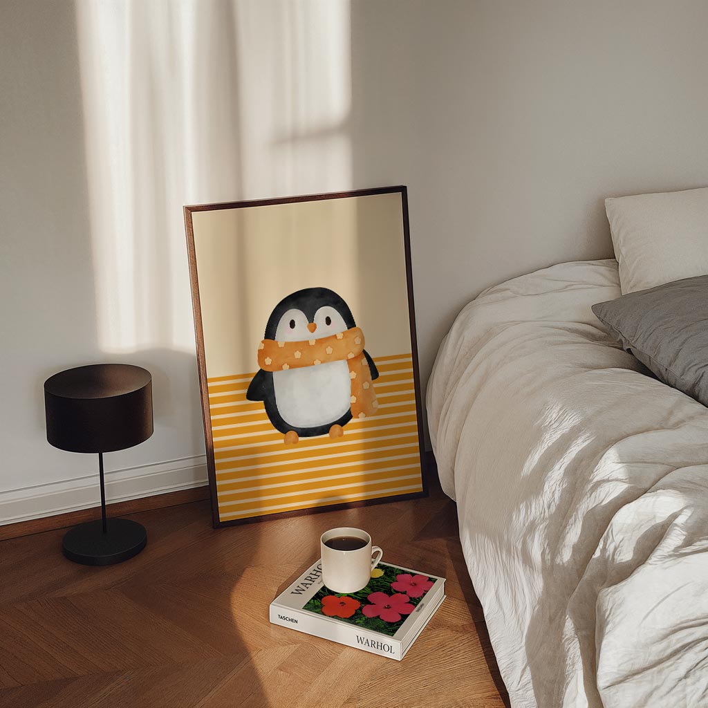 Schattige Pinguïn Illustratie Poster