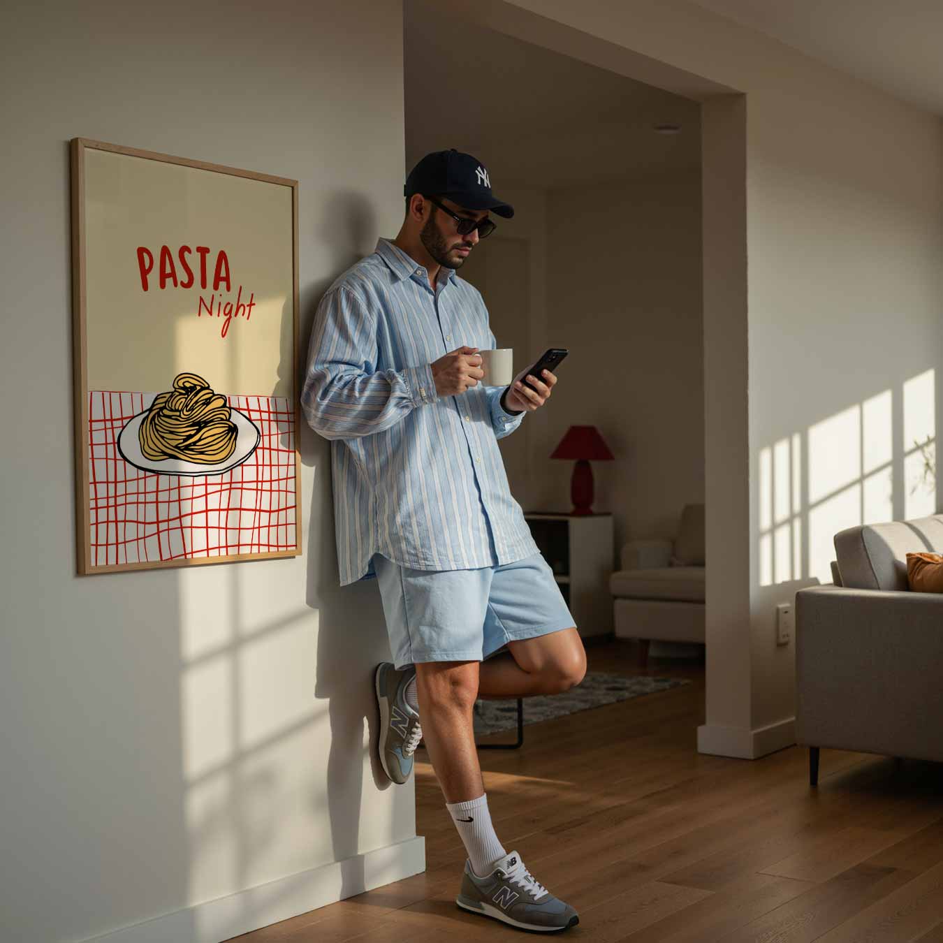 Pasta Night Poster-WallArtistic