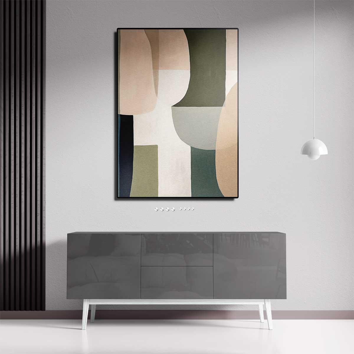 Geometrische Harmonie Kunstwerk-canvas-dibond-plexiglas-wanddecoratie-WallArtistic