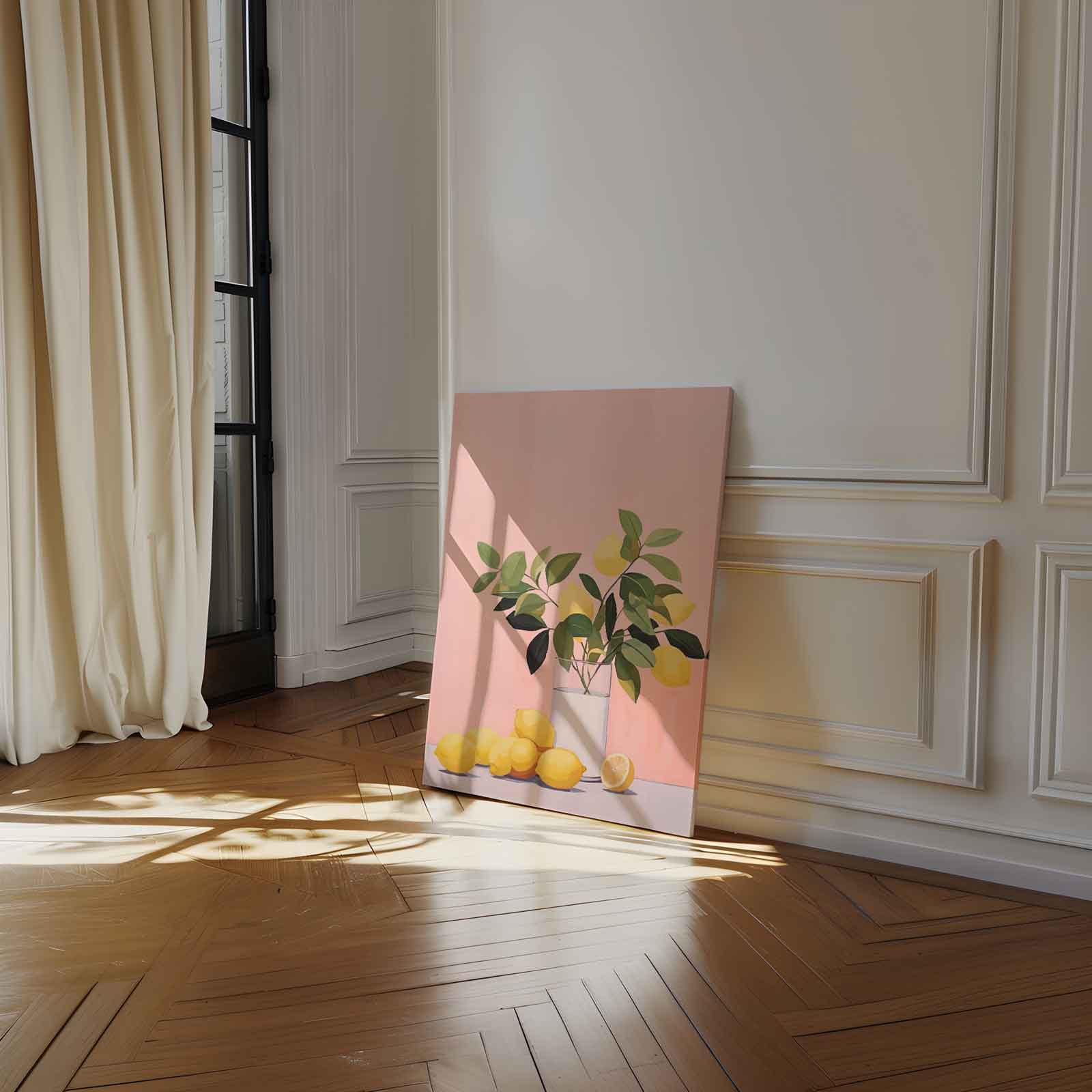 Citrussfeer op Doek Kunstwerk-canvas-dibond-plexiglas-wanddecoratie-WallArtistic