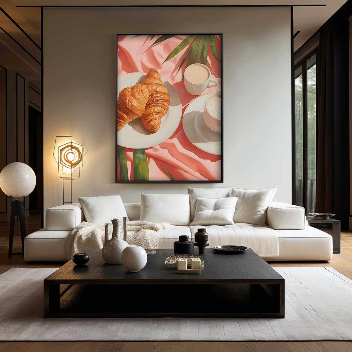 Ontbijtgenot bij Zonsopgang Kunstwerk-canvas-dibond-plexiglas-wanddecoratie-WallArtistic