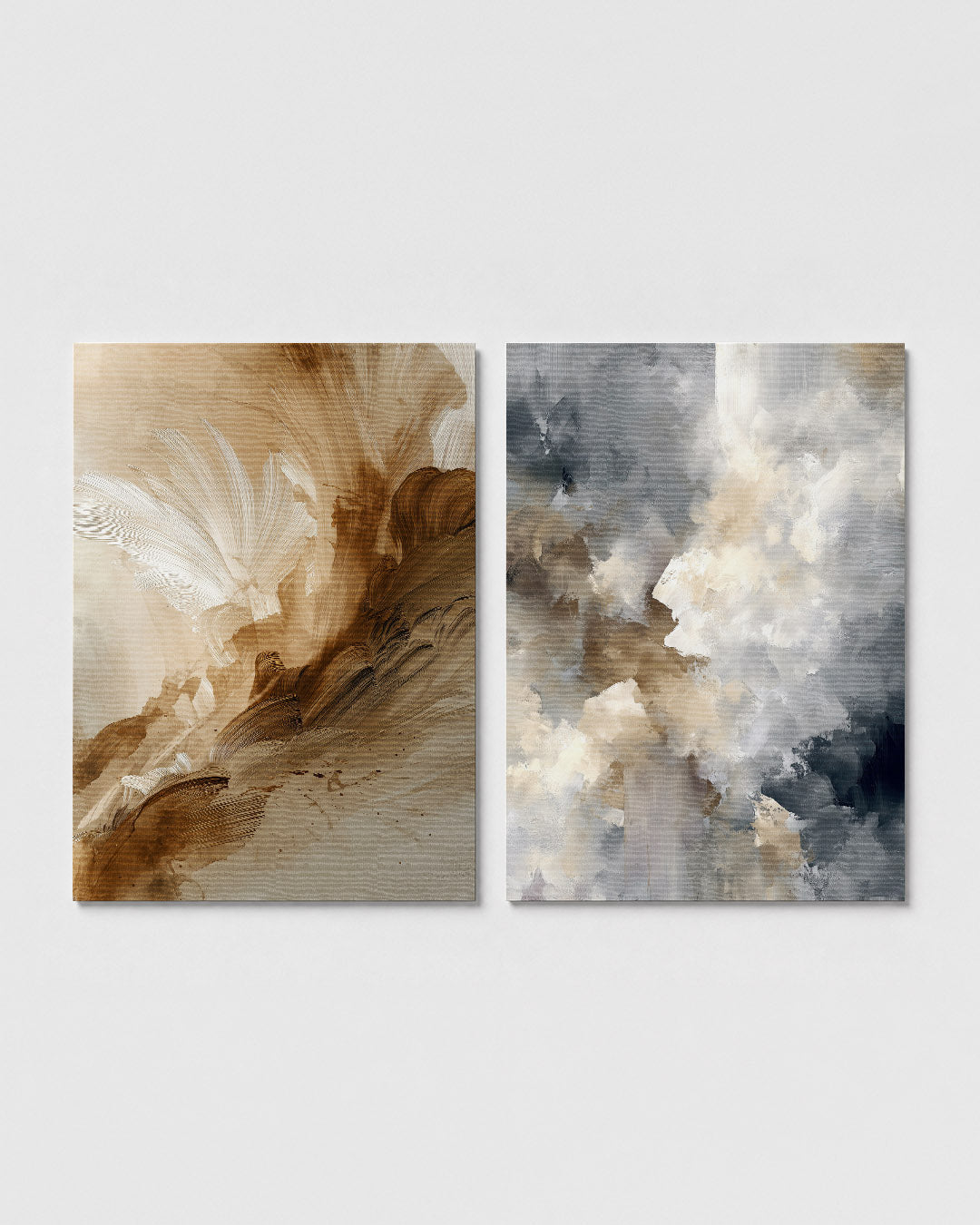 Vloeiende aardetinten Posterset