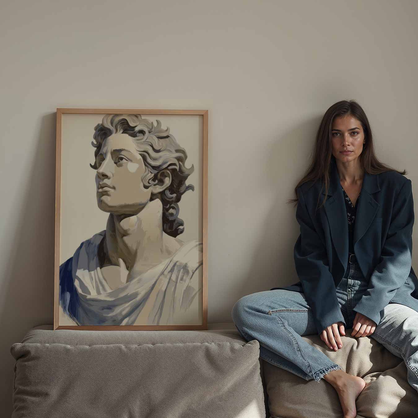 Klassieke Elegantie in Moderne Kunst Poster-WallArtistic