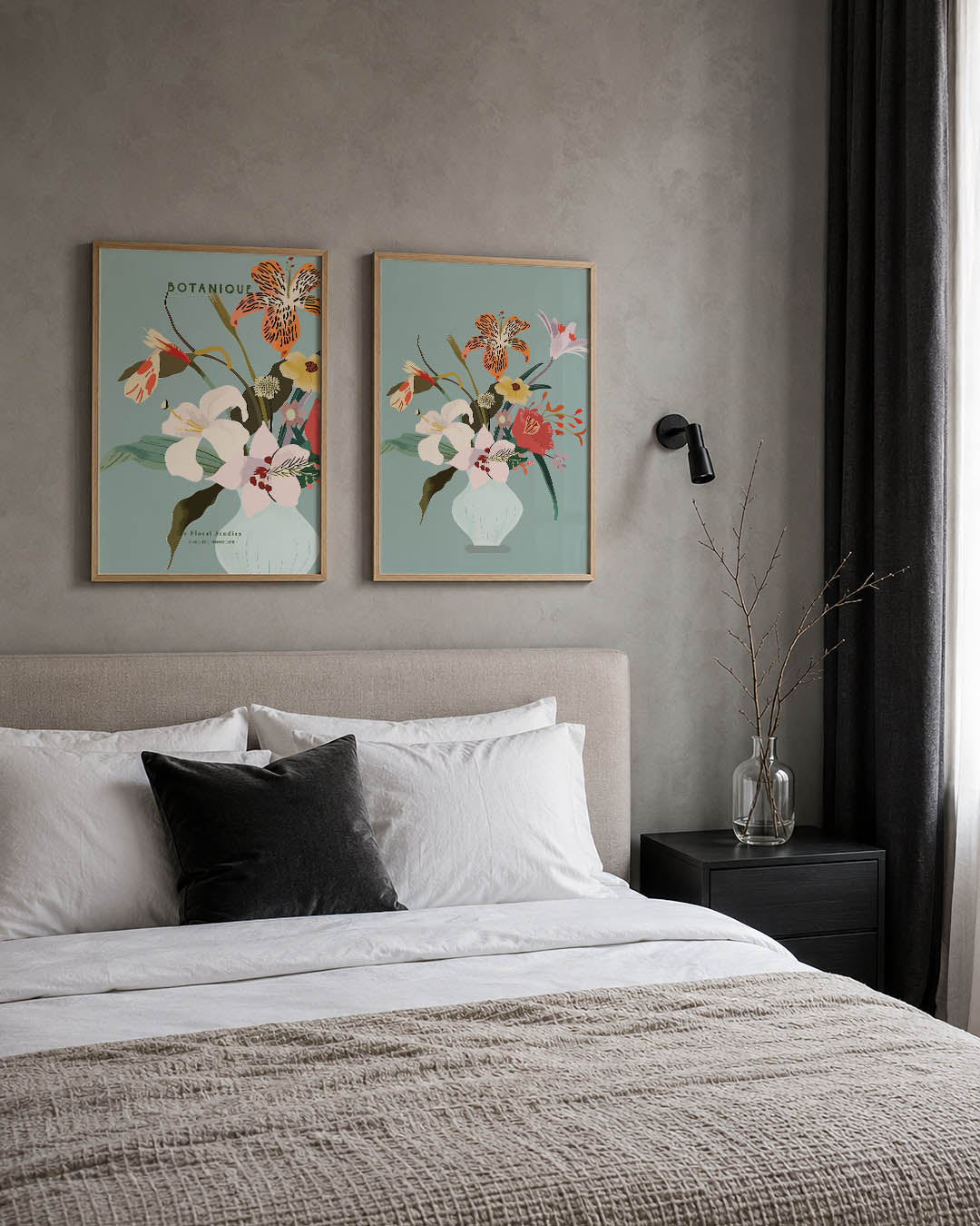 Bloemrijke vormen Posterset