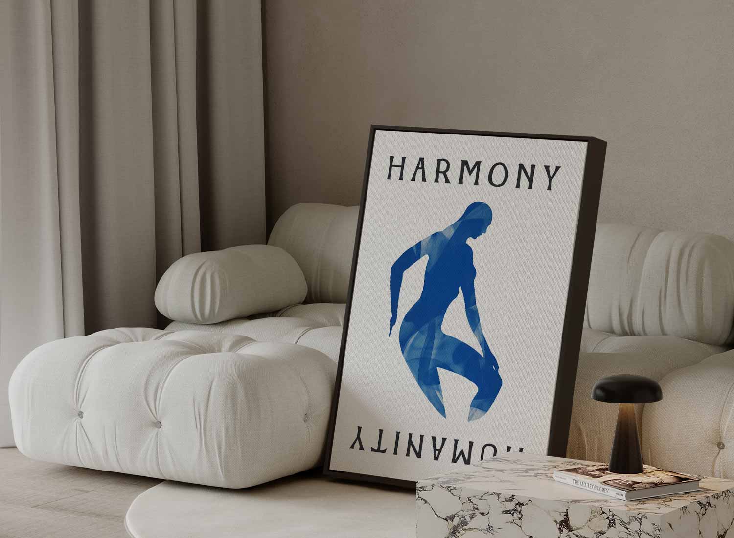 Harmonie in Menselijkheid Kunstwerk-canvas-dibond-plexiglas-wanddecoratie-WallArtistic