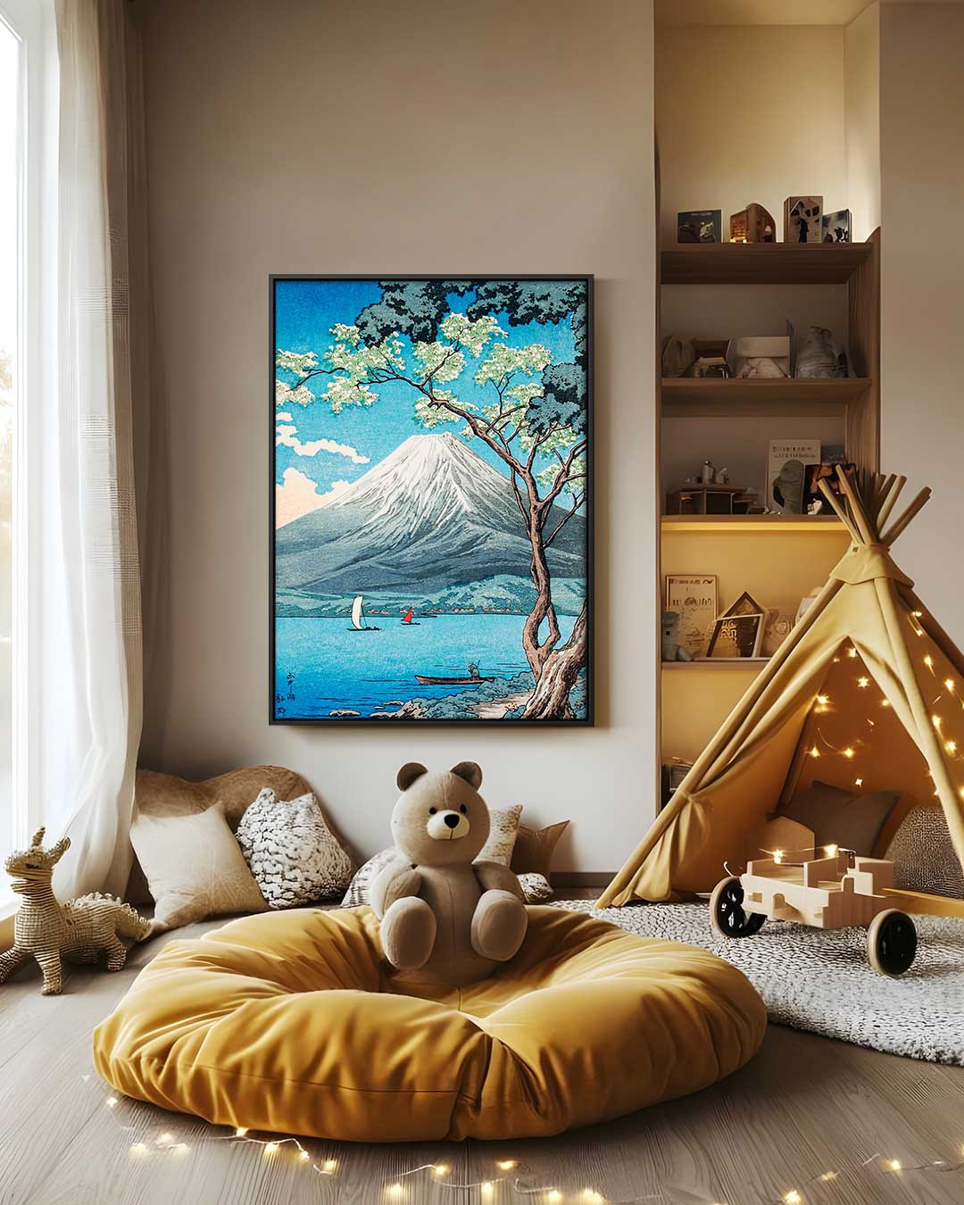 Serene Bergezichten bij de Berg Kunstwerk-canvas-dibond-plexiglas-wanddecoratie-WallArtistic