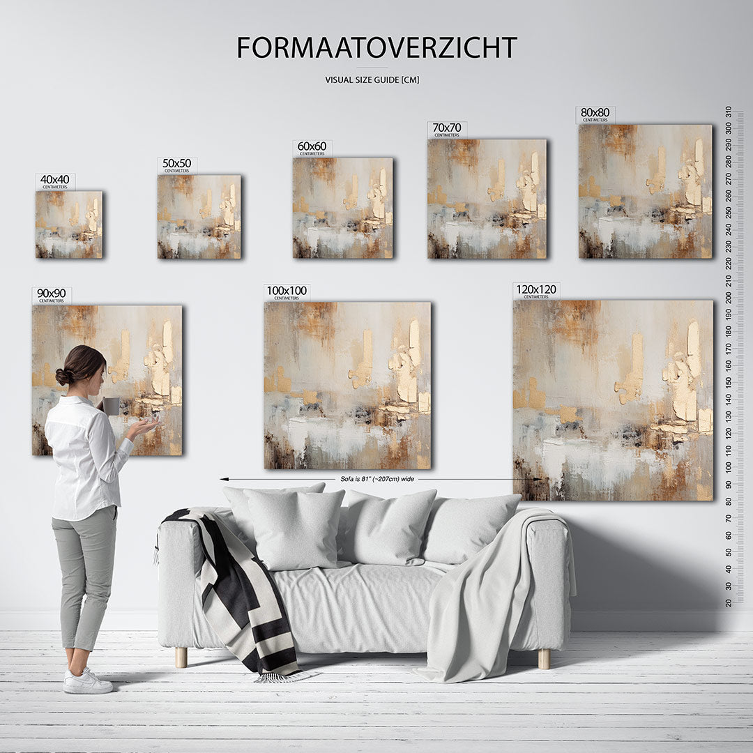 Gelaagde texturen Kunstwerk