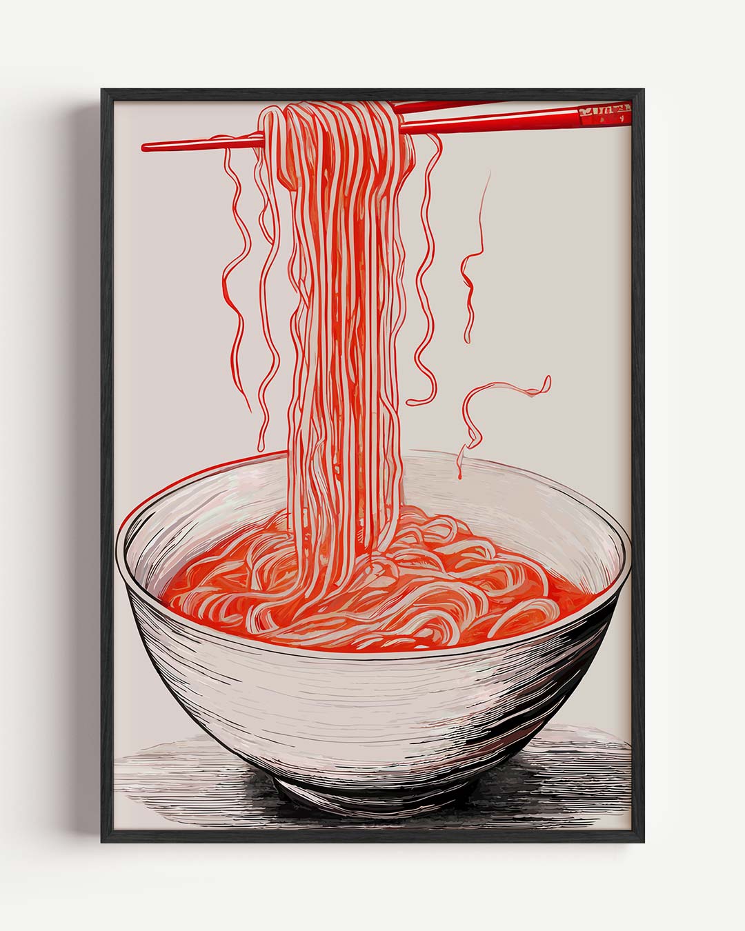 Stijlvolle Ramen Illustratie Poster