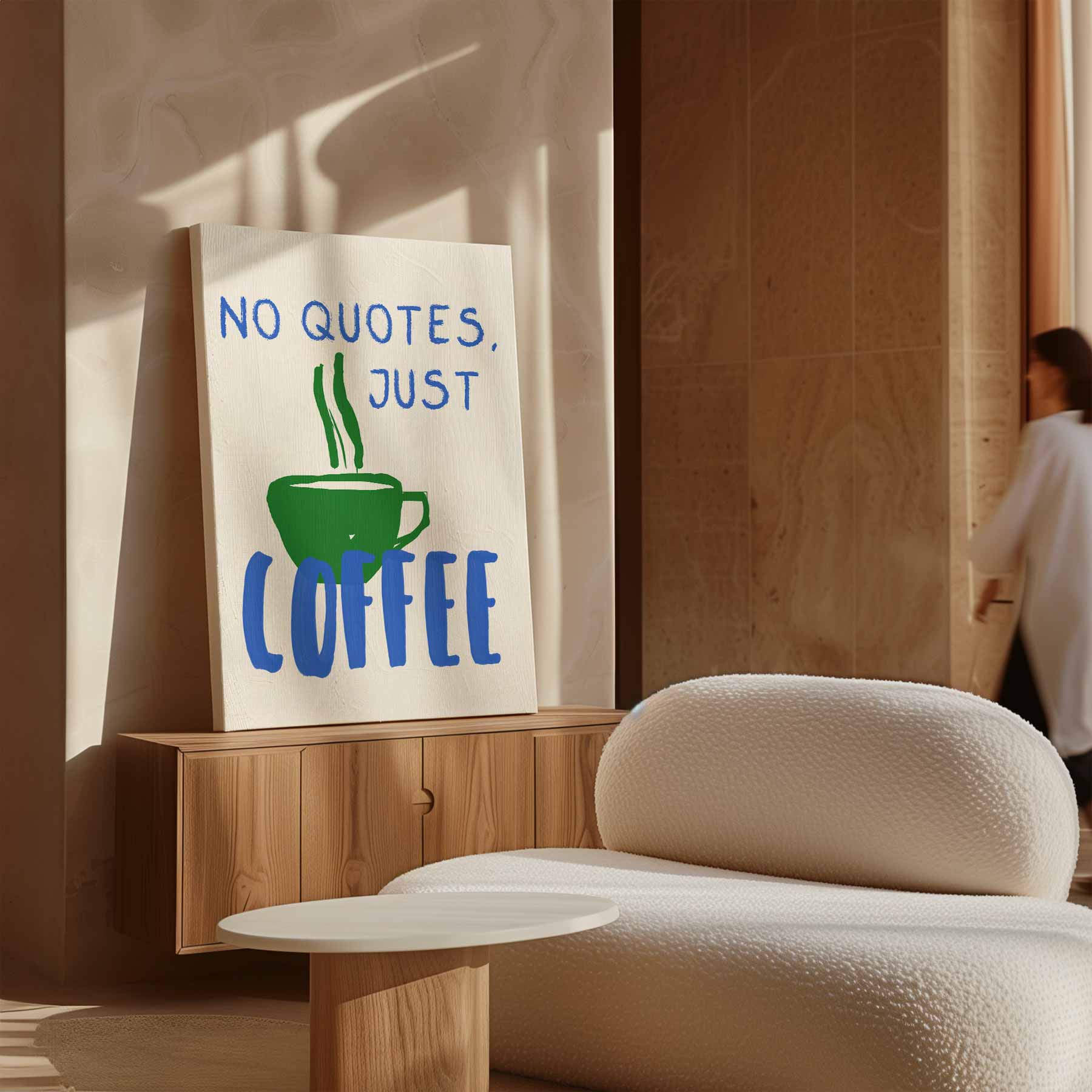Koffie Uitsmijter Illustratie Kunstwerk-canvas-dibond-plexiglas-wanddecoratie-WallArtistic