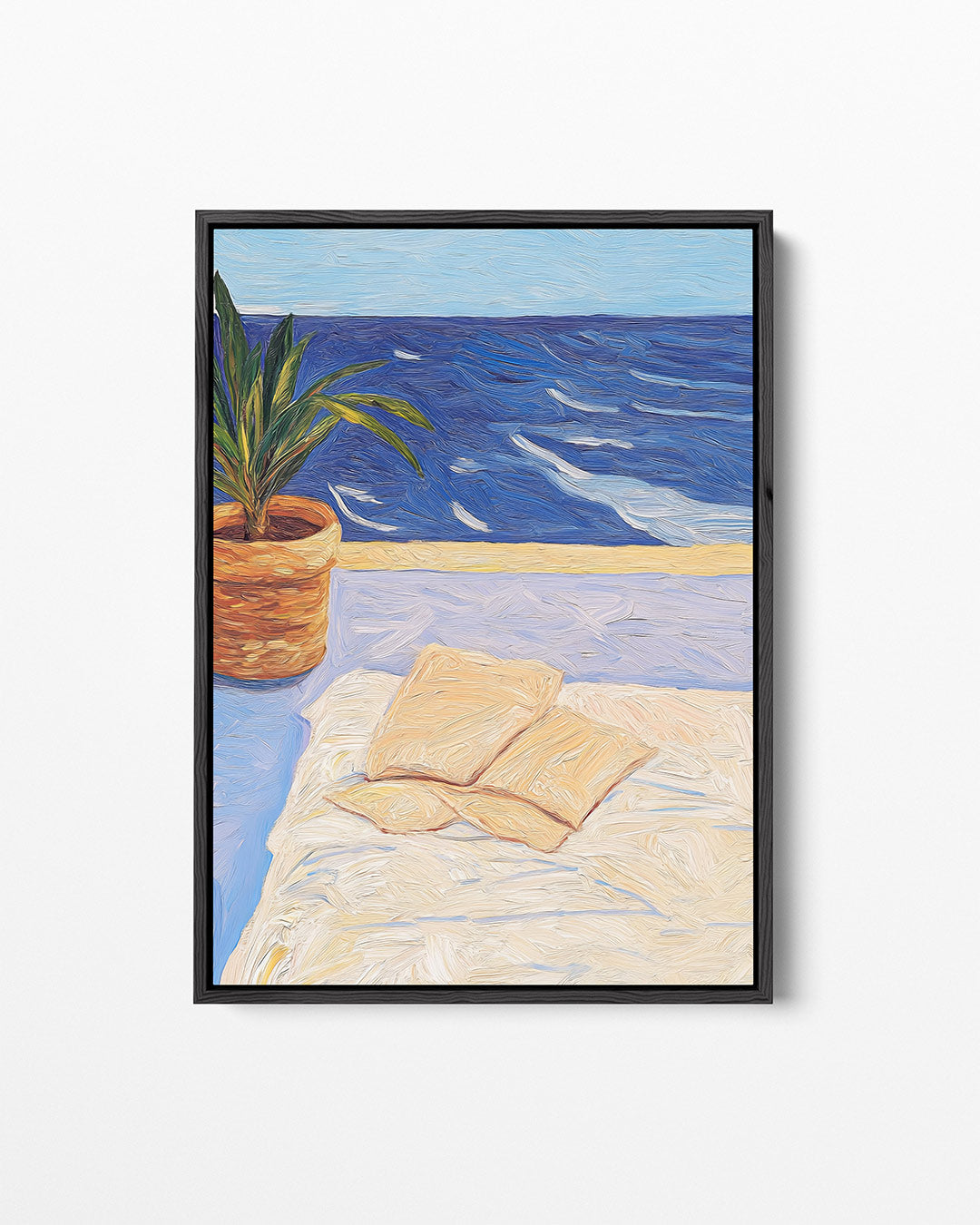 Zomers terras uitzicht Kunstwerk