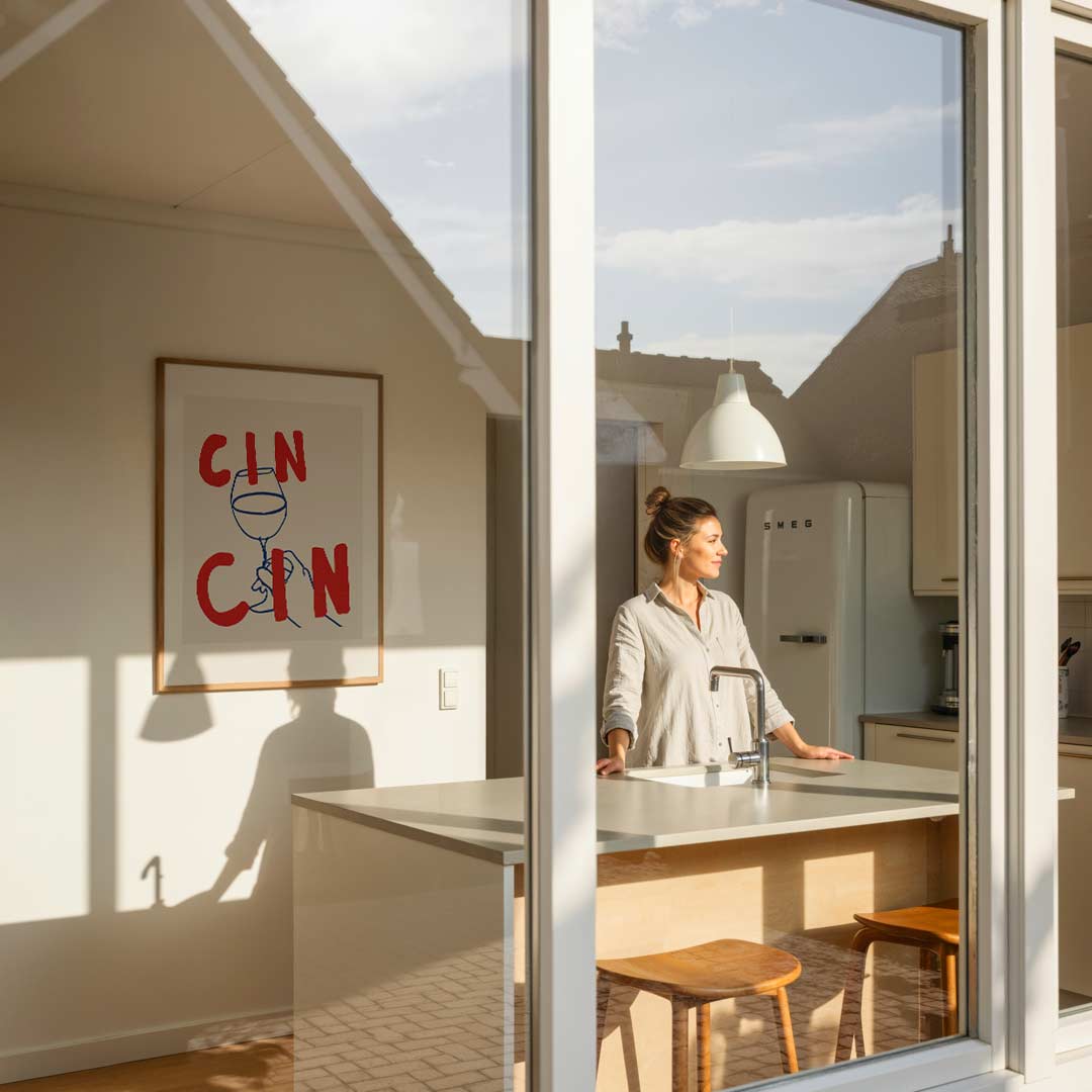 Vrolijke Cin Cin Poster-WallArtistic