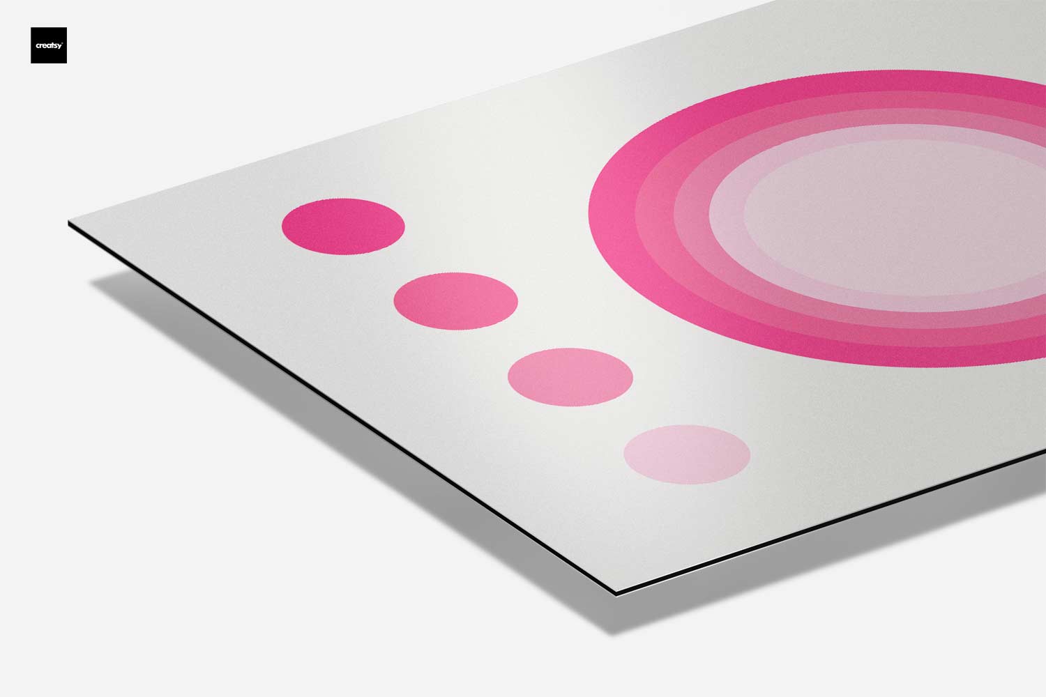 Abstraktes Kunstwerk im Kreis