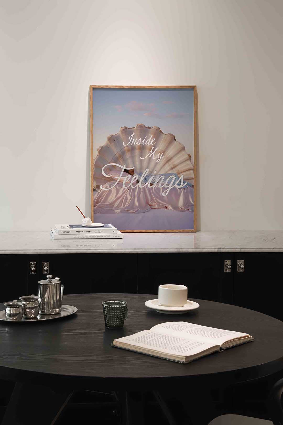 Schelp en bed Poster