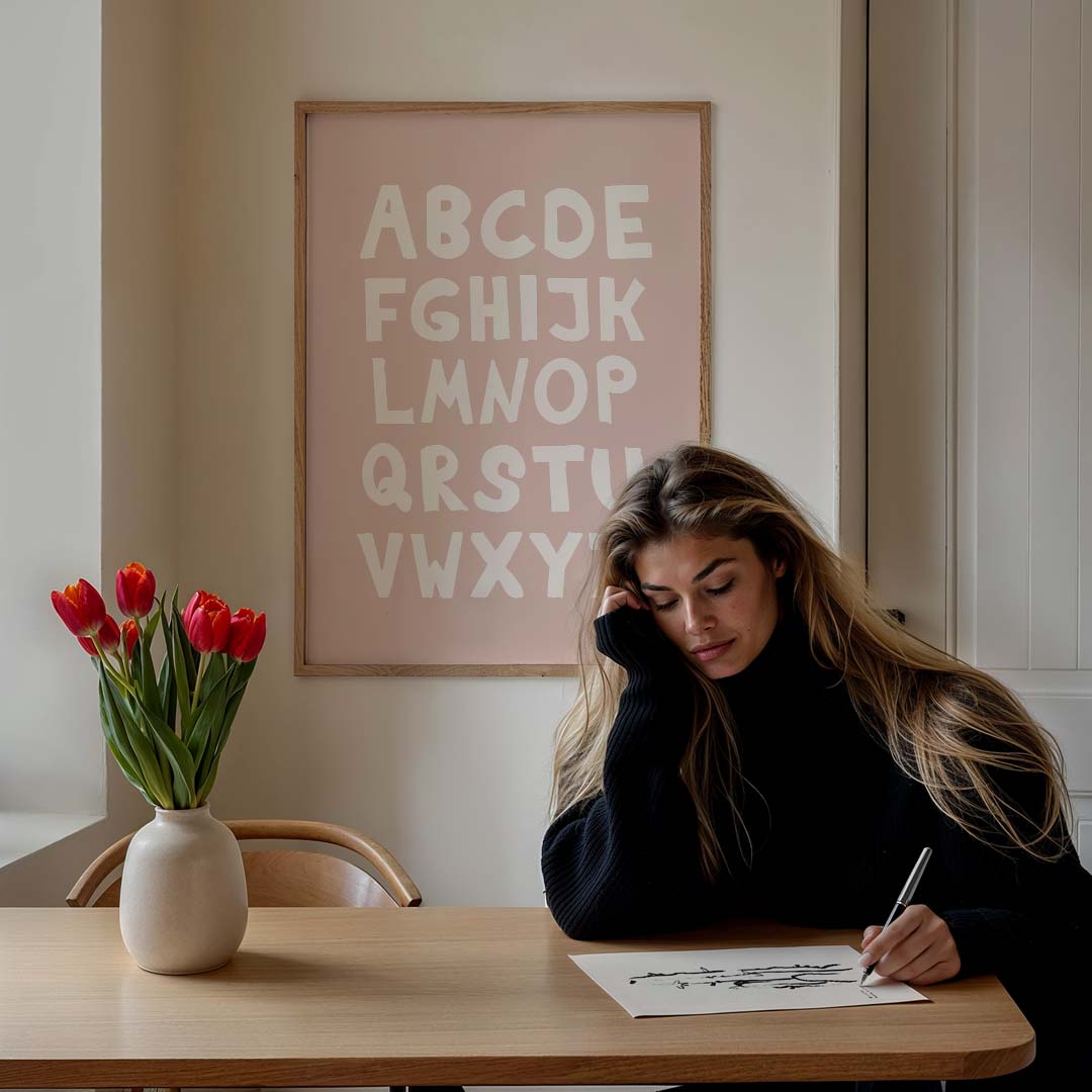 Stijlvolle ABC Poster-WallArtistic