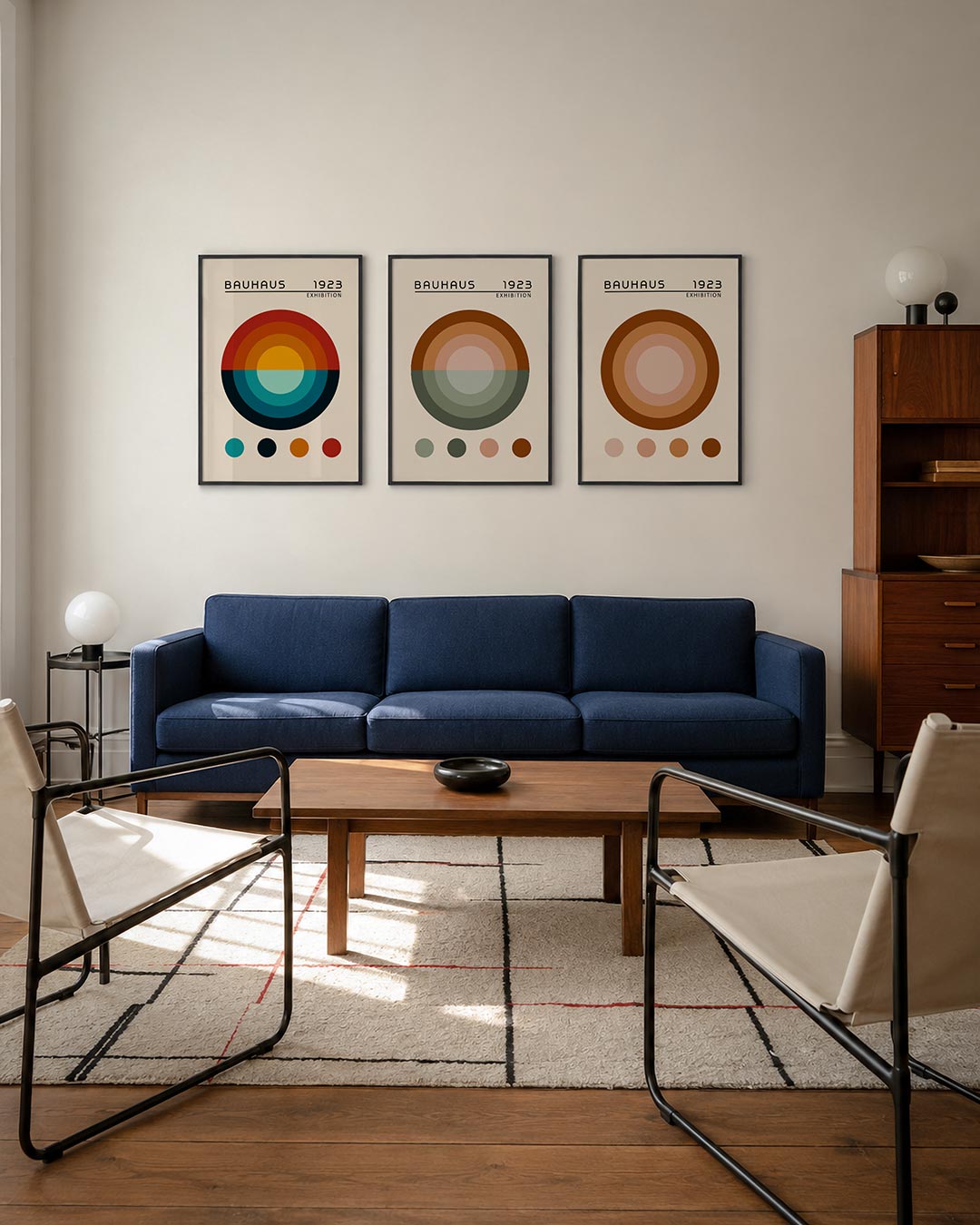 Kleurrijke cirkelcompositie Posterset