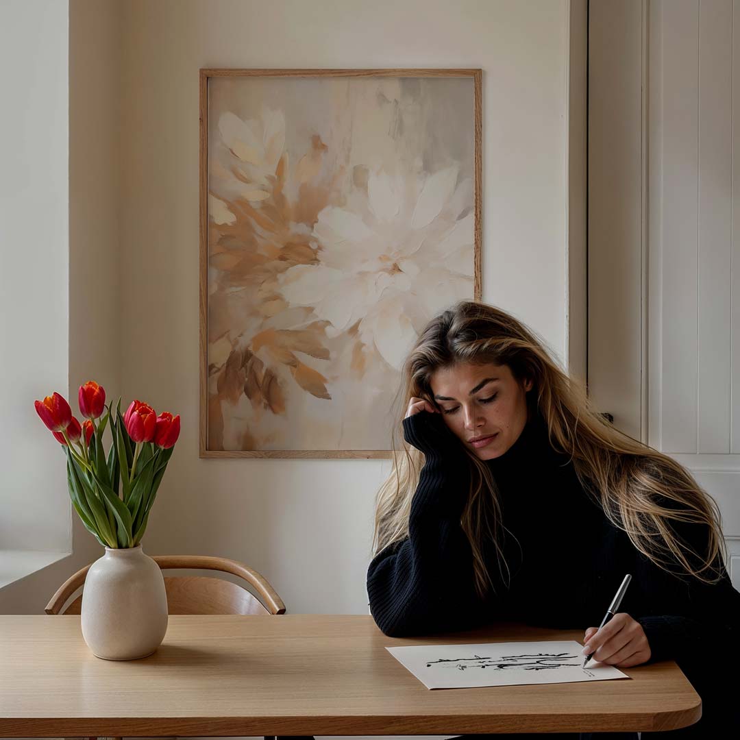 Elegante Bloemenpracht Poster-WallArtistic