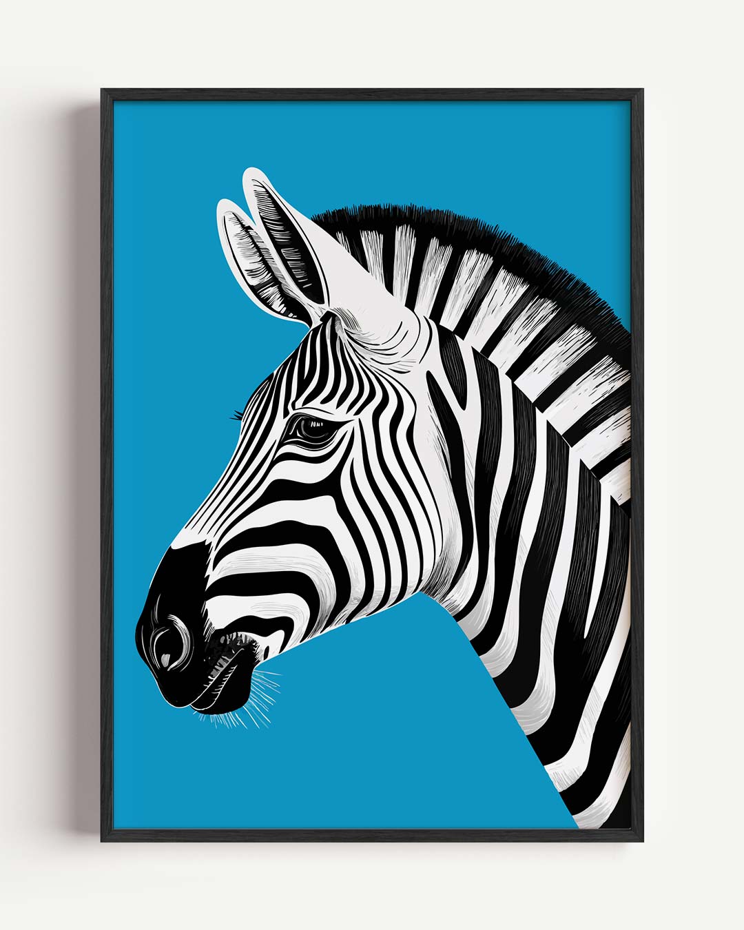 Zebra Portret Poster-WallArtistic