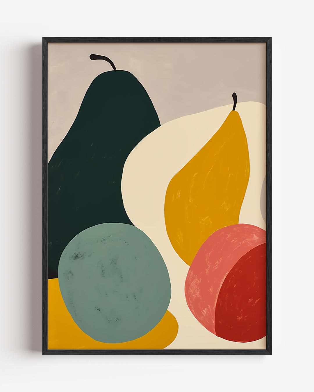 Abstracte Fruitkunst Poster-WallArtistic